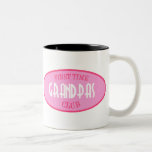Club de grand-papas de première fois (rose) tasse