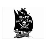 Club de yacht de pirate carte postale
