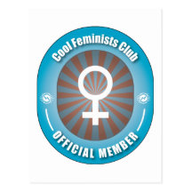 Club frais de féministes carte postale