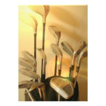 Clubs de golf dans l'invitation de sac