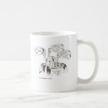 Clubs de golf dans noir et le blanc (tasse)