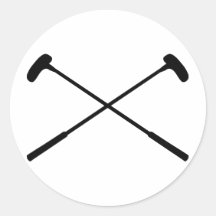 clubs de golf fous adhésifs ronds
