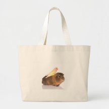 cobaye et oiseau jaune sac en toile