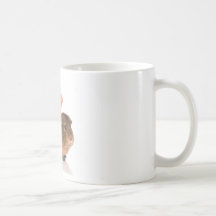 cobaye et oiseau jaune tasse