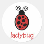 Coccinelle Autocollant Rond