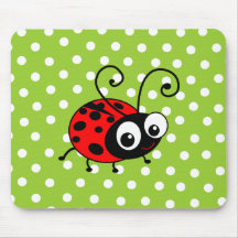 Coccinelle mignonne tapis de souris
