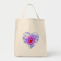 Coccinelle sur le sac de fleur sacs