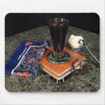 Cocktail de café tapis de souris