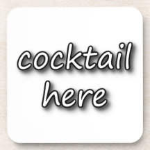 Cocktail hier bier onderzetter