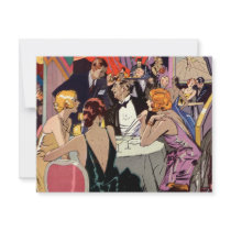 Cocktail vintage de boîte de nuit d'art déco