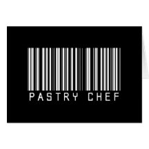 Code barres de chef de pâtisserie carte