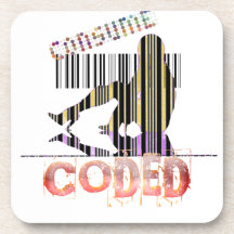 Code barres du consommateur dessous-de-verre