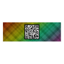 code du plaid QR d'arc-en-ciel Modèles De Cartes De Visite