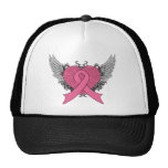 Coeur à ailes par grunge - cancer du sein casquette