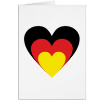 Coeur Allemagne heart Allemagne Carte De Vœux