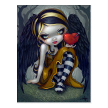 "Coeur carte postale de clous"