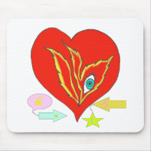 COEUR CUTE.png Tapis De Souris