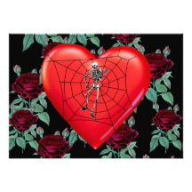 Coeur d'araignée faire-parts