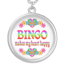 Coeur de BINGO-TEST heureux Pendentif