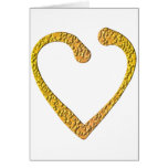 Coeur de caramel au beurre carte de vœux