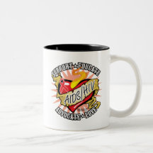 Coeur de classique d'AIDS/HIV Tasse À Café