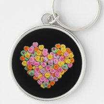 Coeur de coeurs de sucrerie de Valentine Porte-clé