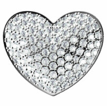 Coeur de diamant découpage en acrylique