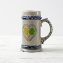 Coeur de palette de ping-pong de YG Mugs