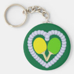Coeur de palette de ping-pong de YG Porte-clé