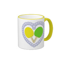 Coeur de palette de ping-pong de YG Tasses À Café