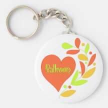Coeur de salle de bal porte-clefs