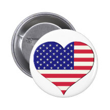 Coeur des Etats-Unis de drapeau Badge