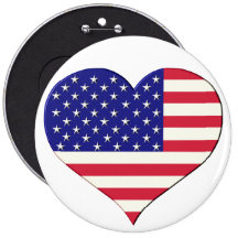 Coeur des Etats-Unis de drapeau Badges