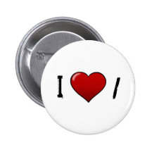 coeur, d'I/ Pin's Avec Agrafe