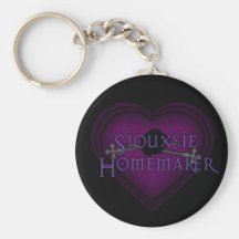 Coeur gothique de ménagère de Siouxsie Porte-clefs