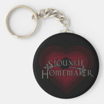 Coeur gothique de ménagère de Siouxsie Porte-clés
