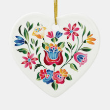 Coeur hongrois de fleur d'OPUS Ornements