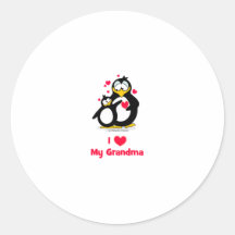Coeur I ma grand-maman Autocollant