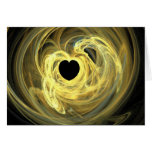Coeur jaune cartes