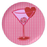 Coeur Martini de Valentini Assiettes Pour Soirée