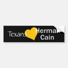 Coeur personnalisable Herman Caïn Adhésifs Pour Voiture