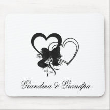Coeur pour la grand-maman ou celui qui tapis de souris