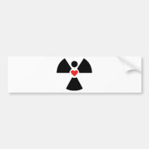 coeur radioactif d'ange adhésifs pour voiture