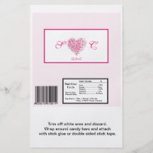 Coeur rose-clair épousant le grand emballage de He Prospectus
