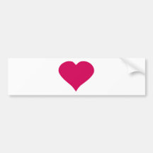Coeur rouge autocollants pour voiture