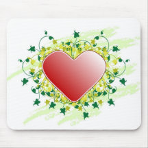 Coeur rouge de St-Valentin - Tapis De Souris