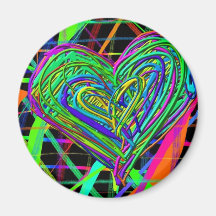 Coeur rougeoyant magnets