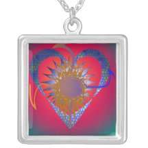 Coeur sauvage pendentif