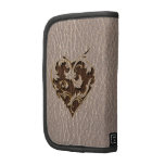 Coeur simili cuir mou agenda
