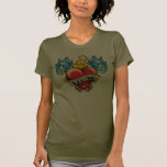 Coeur végétalien t-shirts